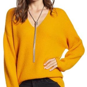 Something Navy Low Neckline Slouchy Pullover